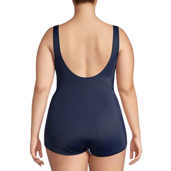 NWT Penbrooke Shirred Insert One Piece Ladies Swimsuit - Picture 2 of 4